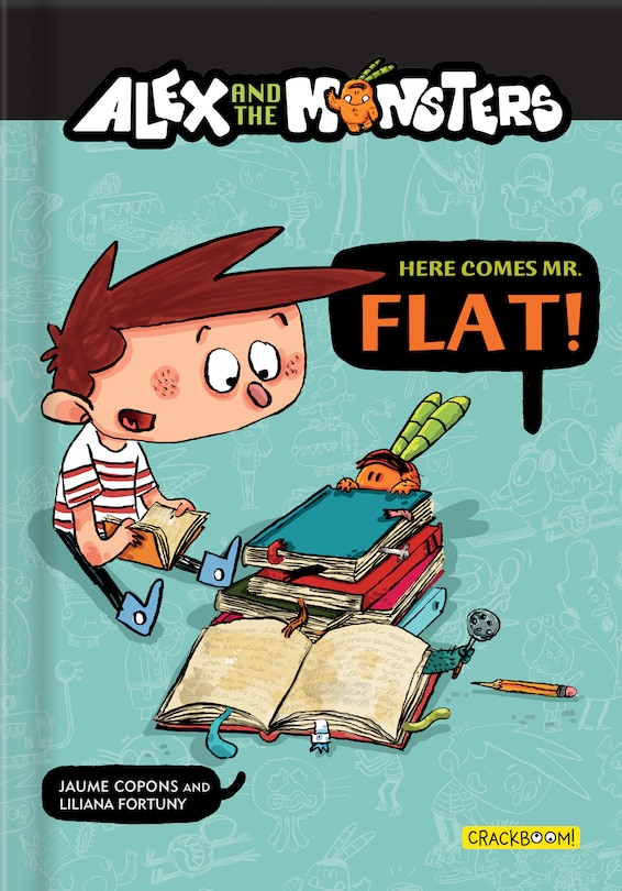 Front cover_Graphic Novel: Alex and the Monsters - Here Comes Mr. Flat! (Comic Book Edition)