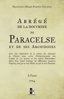 Front cover_Abrégé de la doctrine de Paracelse et de ses Archidoxes