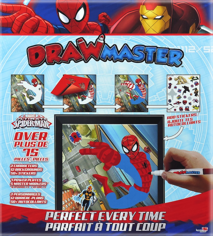 Drawmaster Marvel Ultimate Spider-man: Spider-man And Shocker (starter Set) Bilingual Edition - English/french