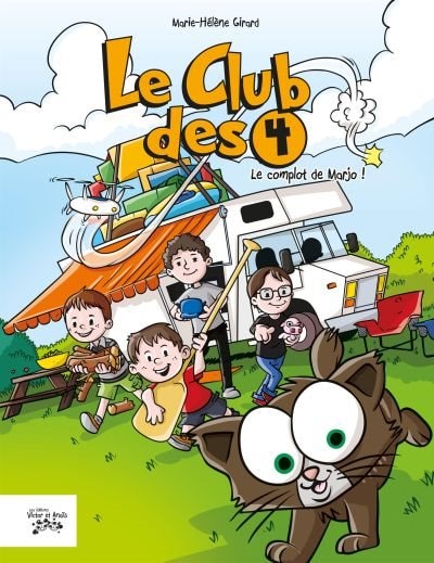 Couverture_Le club des 4. complot de Marjo!