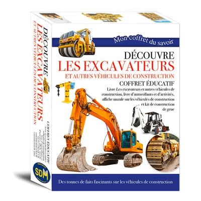 Front cover_Découvre les excavateurs et autres véhicules de construction : coffret éducatif