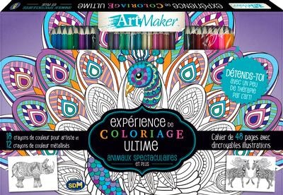 Couverture_Expérience de coloriage ultime - Animaux spectaculaires et plus