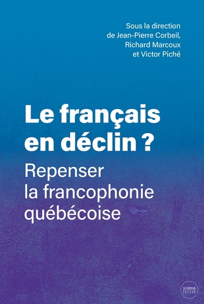 Front cover_Le français en déclin ?