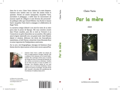 Front cover_Par la mère