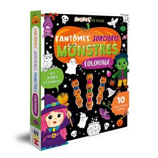 Couverture_Fantômes, sorcières, monstres : Coloriage