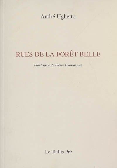 Front cover_Rues de la forêt belle : petites kabbales de poèmes entre deux proses