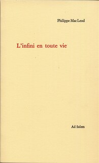 Couverture_L' infini en toute vie
