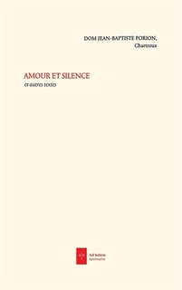 Front cover_Amour et silence : et autres textes