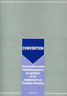 Couverture_Convention pour l'établissement, la gestion et le règlement du compte prorata