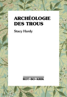 Front cover_Archéologie des trous