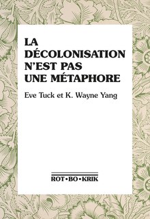 Front cover_La décolonisation n'est pas une métaphore