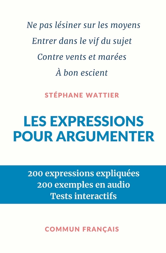 Front cover_Les expressions pour argumenter