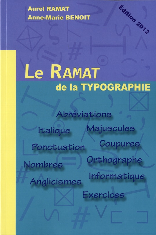 Front cover_Le Ramat de la typographie