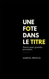 Front cover_Une fote dans le titre