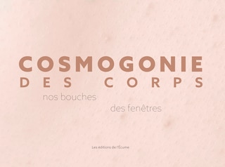 Front cover_Cosmogonie des corps