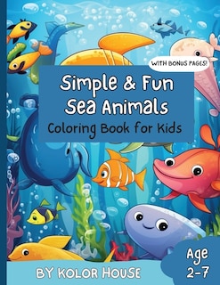 Couverture_Simple & Fun Sea Animals Coloring Book