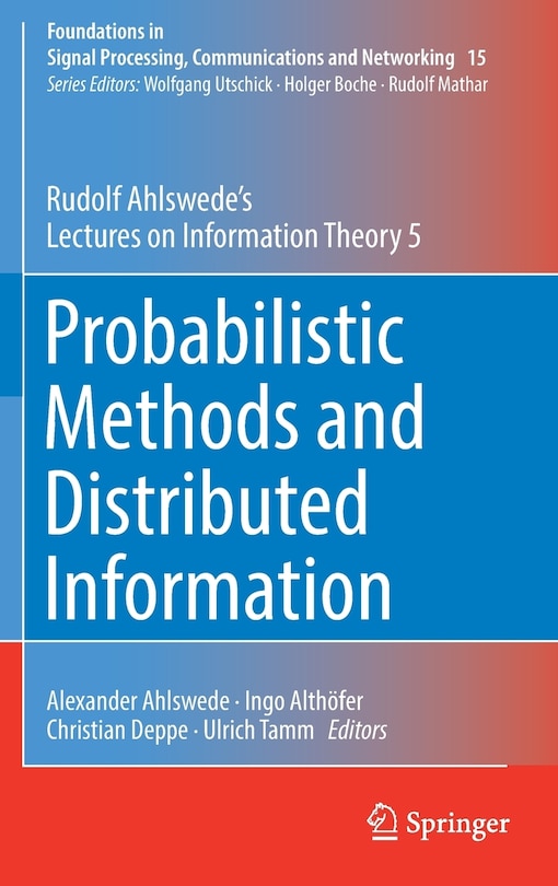 Front cover_Probabilistic Methods And Distributed Information