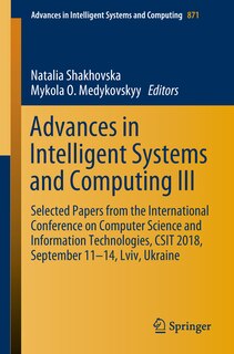 Couverture_Advances in Intelligent Systems and Computing III