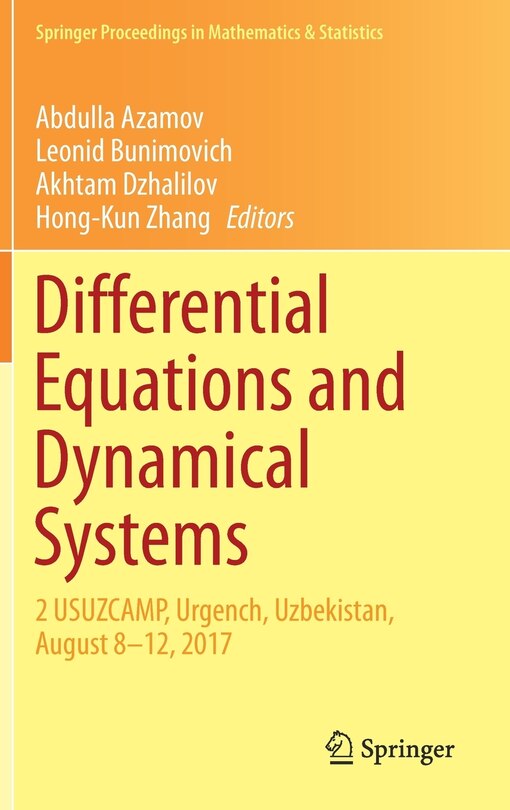 Front cover_Differential Equations And Dynamical Systems