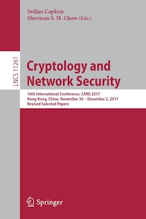 Front cover_Cryptology and Network Security