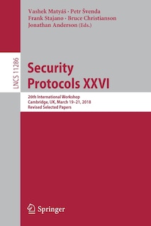 Front cover_Security Protocols Xxvi