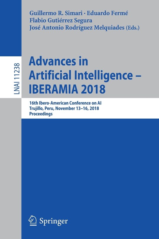 Front cover_Advances In Artificial Intelligence - Iberamia 2018