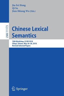 Couverture_Chinese Lexical Semantics