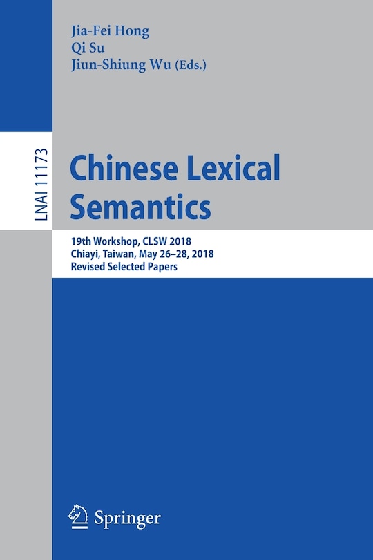Couverture_Chinese Lexical Semantics