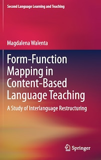 Front cover_Form-function Mapping In Content-based Language Teaching