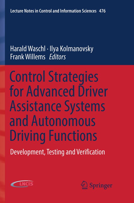 Front cover_Control Strategies For Advanced Driver Assistance Systems And Autonomous Driving Functions