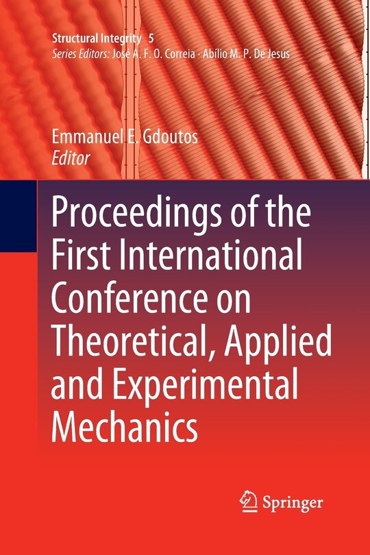 Couverture_Proceedings Of The First International Conference On Theoretical, Applied And Experimental Mechanics