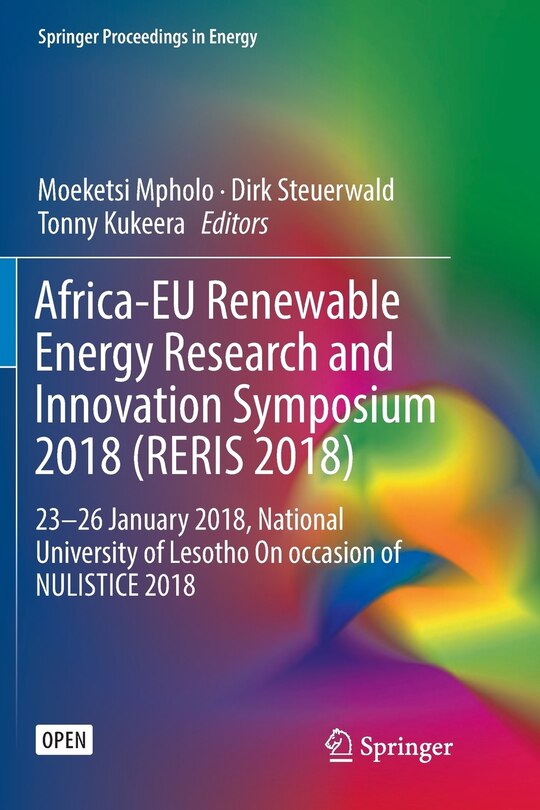 Front cover_Africa-eu Renewable Energy Research And Innovation Symposium 2018 (reris 2018)