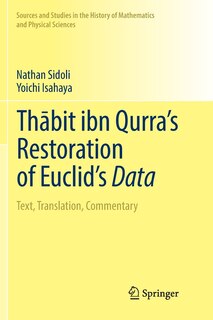 Couverture_Thābit Ibn Qurra's Restoration of Euclid's Data