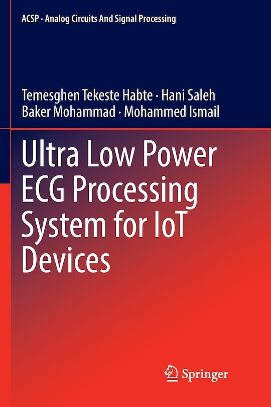 Front cover_Ultra Low Power Ecg Processing System For Iot Devices