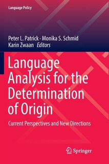 Front cover_Language Analysis For The Determination Of Origin