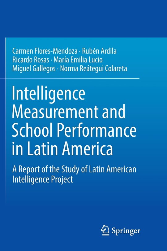 Front cover_Intelligence Measurement And School Performance In Latin America