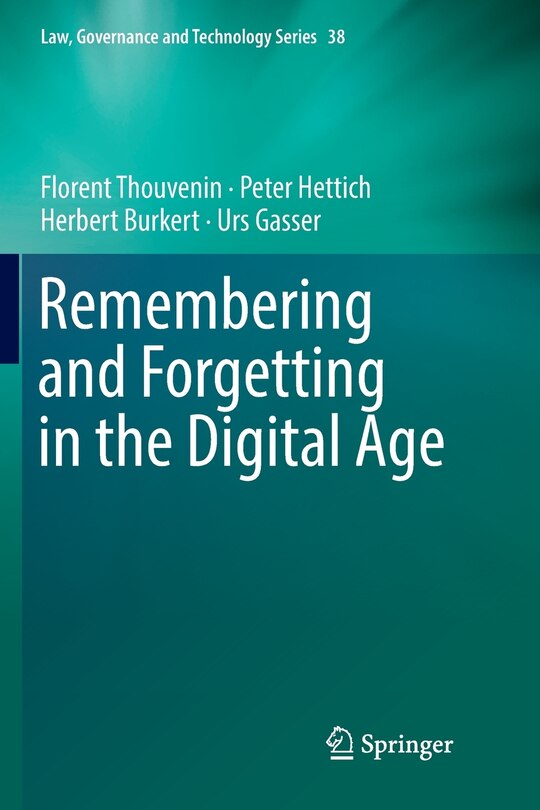 Couverture_Remembering And Forgetting In The Digital Age
