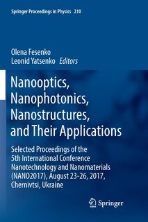 Couverture_Nanooptics, Nanophotonics, Nanostructures, and Their Applications