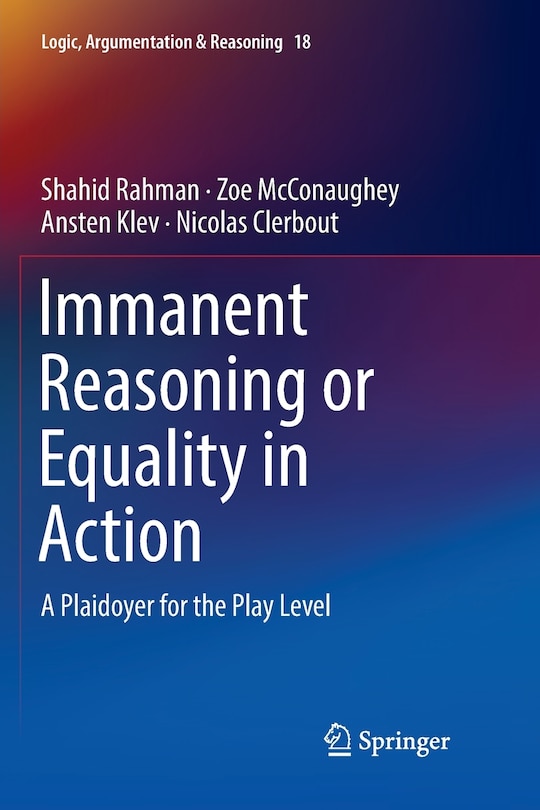 Front cover_Immanent Reasoning Or Equality In Action