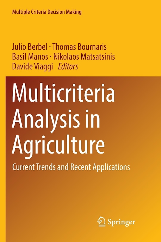 Front cover_Multicriteria Analysis In Agriculture