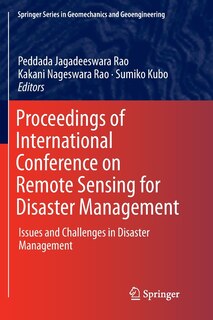 Couverture_Proceedings Of International Conference On Remote Sensing For Disaster Management