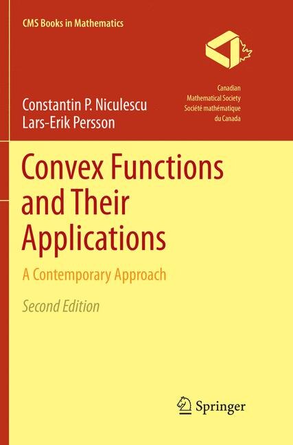 Couverture_Convex Functions And Their Applications