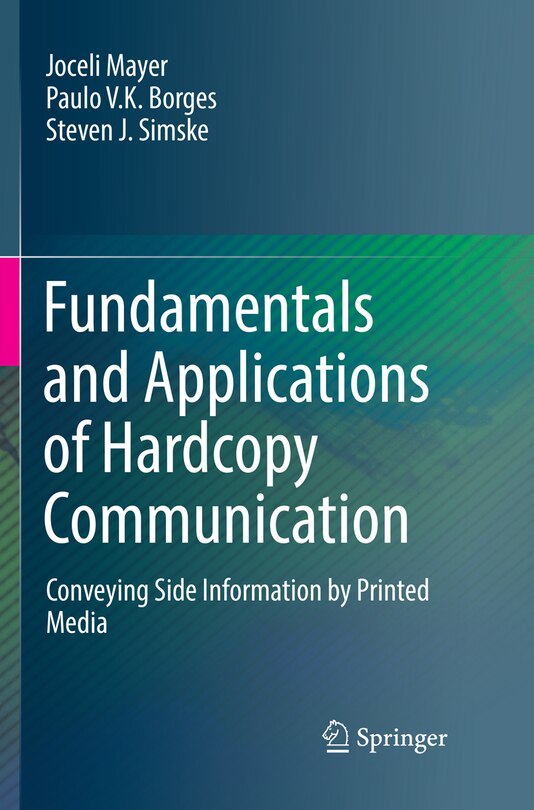 Front cover_Fundamentals And Applications Of Hardcopy Communication