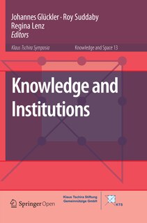 Front cover_Knowledge And Institutions