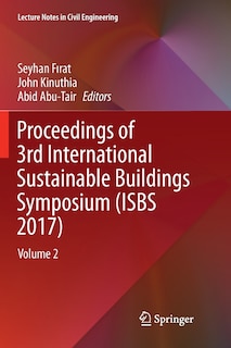 Front cover_Proceedings Of 3rd International Sustainable Buildings Symposium (isbs 2017)