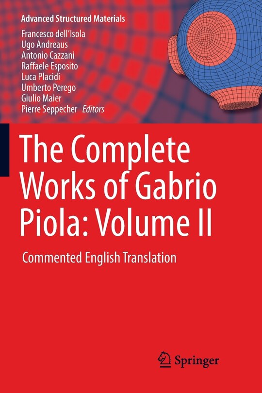 Couverture_The Complete Works Of Gabrio Piola