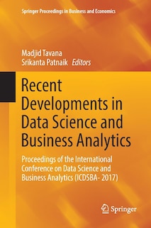 Couverture_Recent Developments In Data Science And Business Analytics