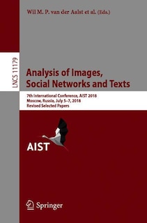 Front cover_Analysis Of Images, Social Networks And Texts