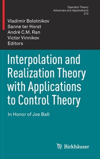 Front cover_Interpolation And Realization Theory With Applications To Control Theory
