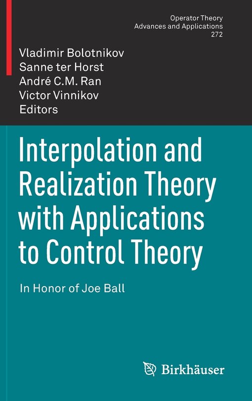 Front cover_Interpolation And Realization Theory With Applications To Control Theory